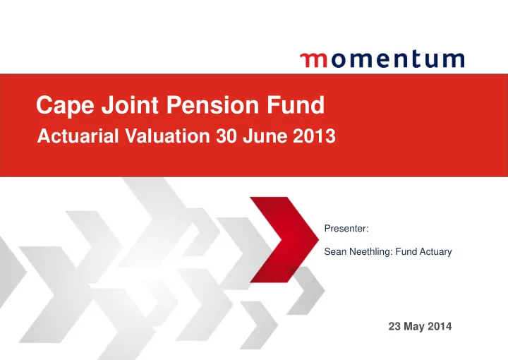 cape joint pension fund
