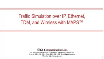 TDM, and Wireless with MAPS  818 West Diamond Avenue - Third Floor,  Gaithersburg, MD 20878