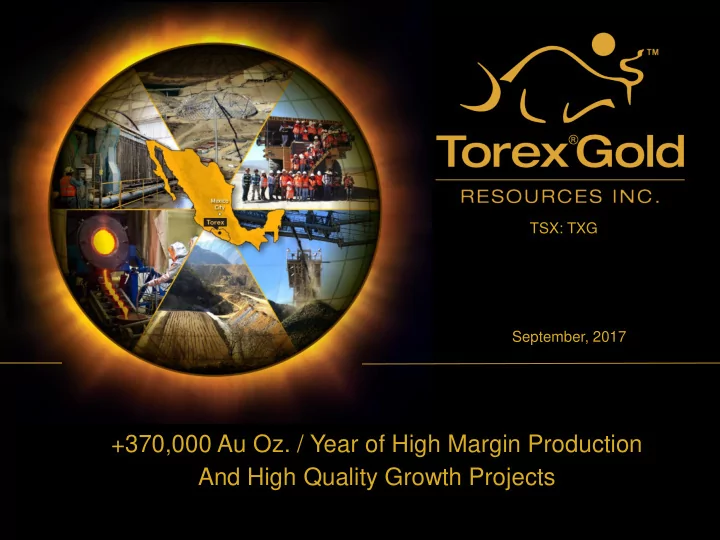 and high quality growth projects safe harbour statement