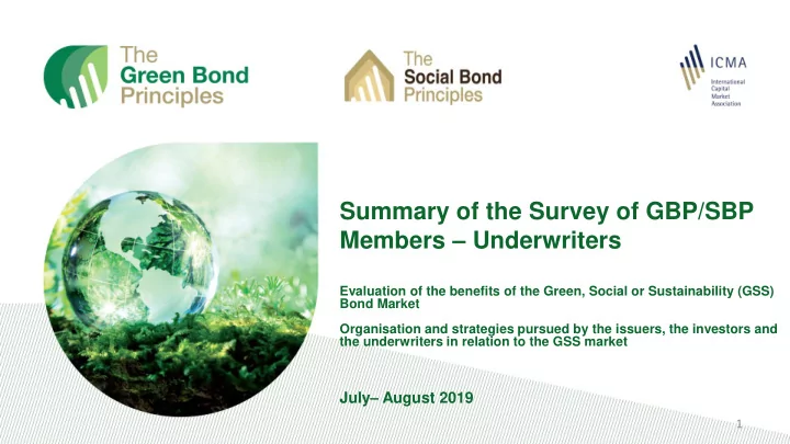 summary of the survey of gbp sbp