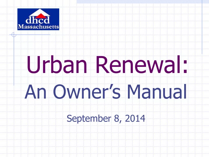 urban renewal