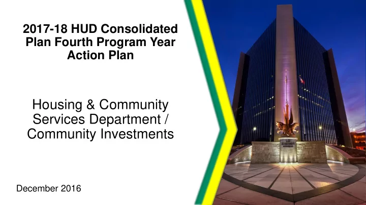 community investments