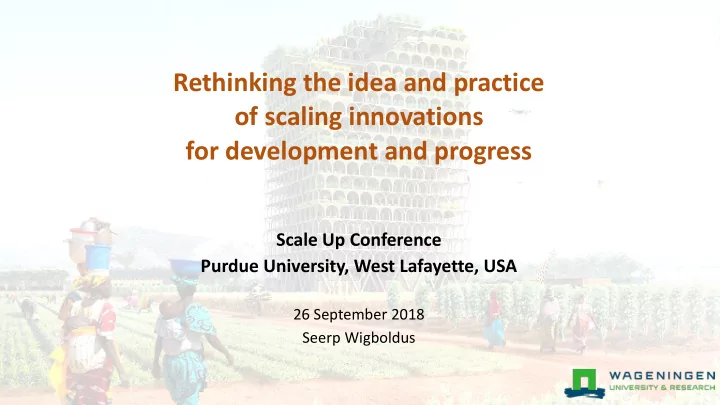 rethinking the idea and practice