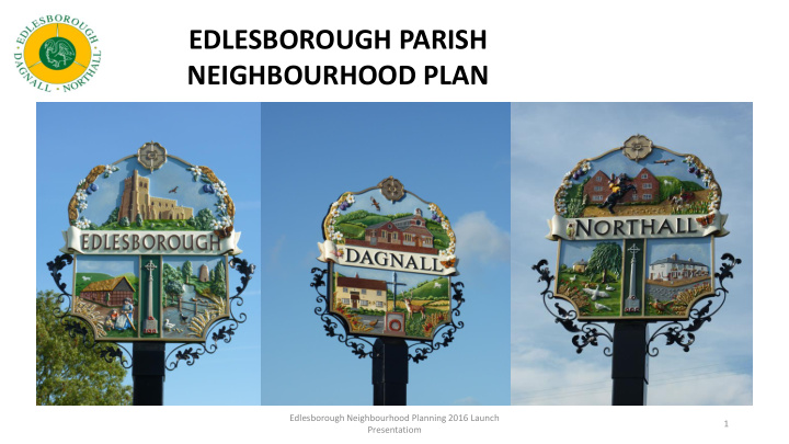 edlesborough parish neighbourhood plan