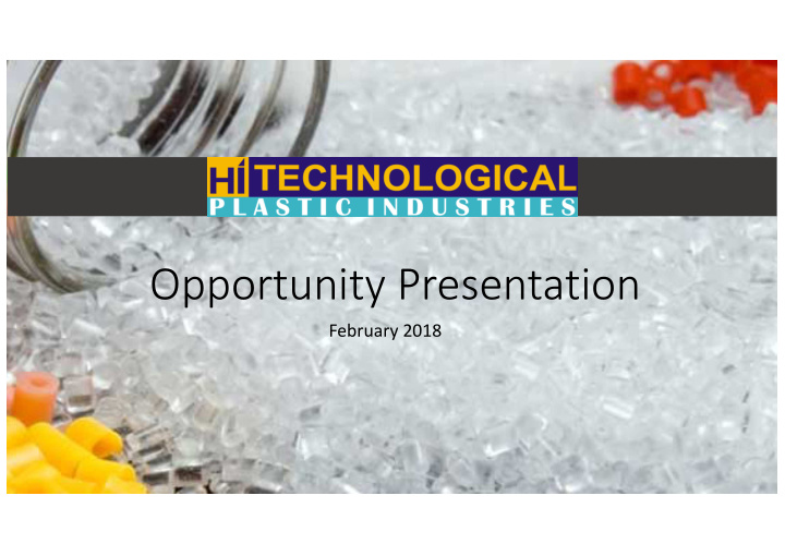 opportunity presentation