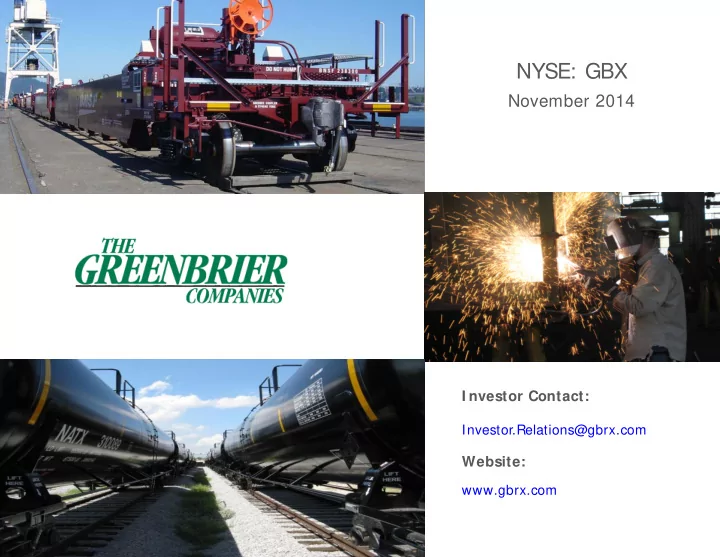 nyse gbx