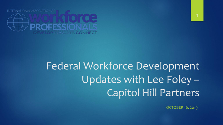 federal workforce development