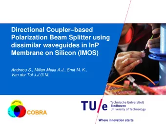 Directional Coupler  based  Polarization Beam Splitter using  dissimilar waveguides in InP