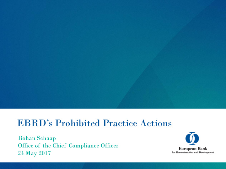 ebrd s prohibited practice actions