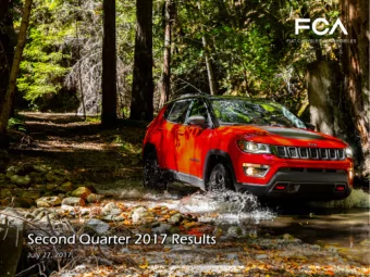 Second Quarter 2017 Results  July 27, 2017   This document, and in particular the
