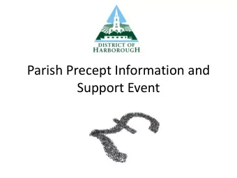 Parish Precept Information and  Support Event  Officers    Simon Riley    Kirsty Cowell