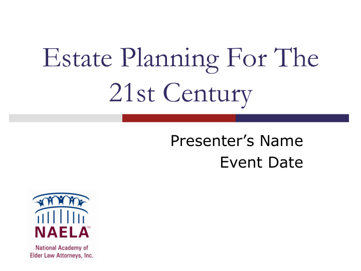 estate planning for the
