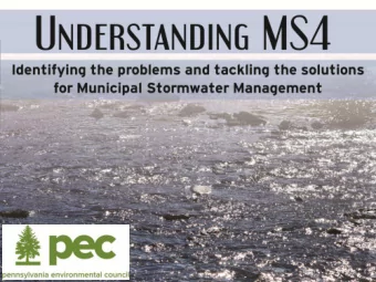 SWMP : Stormwater Management Plan  MCM : Minimum Control Measures  BMP : Best Management Practices