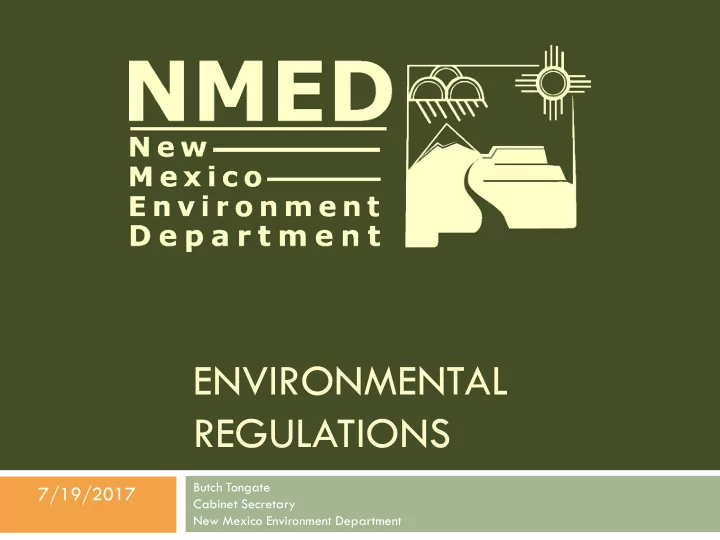 environmental regulations