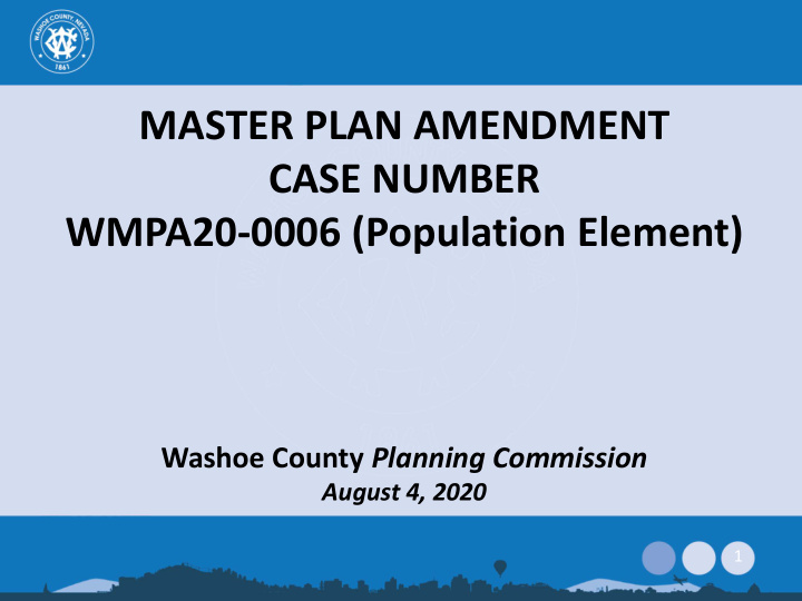 master plan amendment case number wmpa20 0006 population