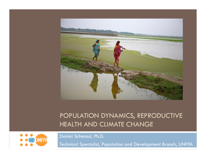 population dynamics reproductive health and climate change