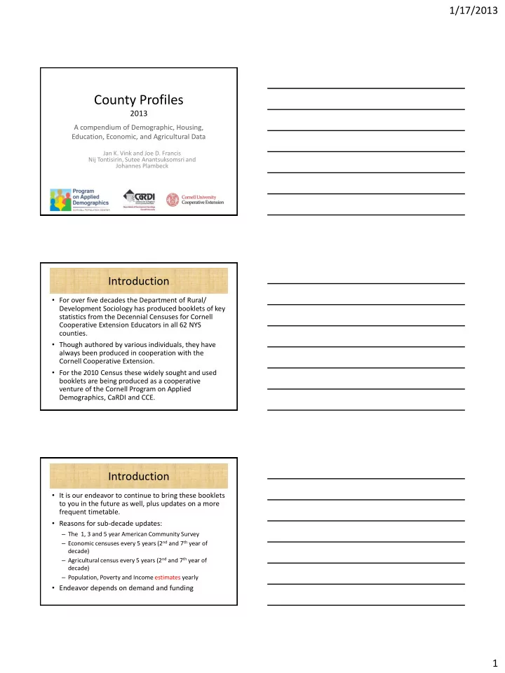 county profiles