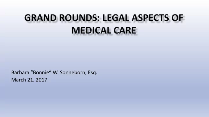 barbara bonnie w sonneborn esq march 21 2017