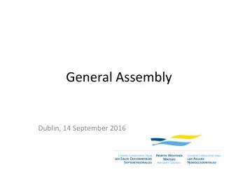 General Assembly  Dublin, 14 September 2016 1. Action points  Dublin, September 2015  1) Following