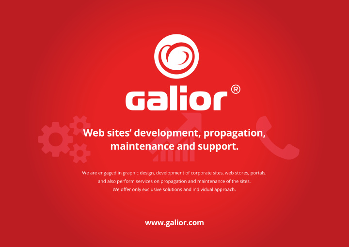 web sites development propagation maintenance and support