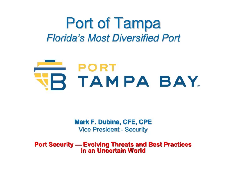 port of tampa