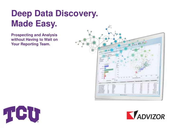 deep data discovery