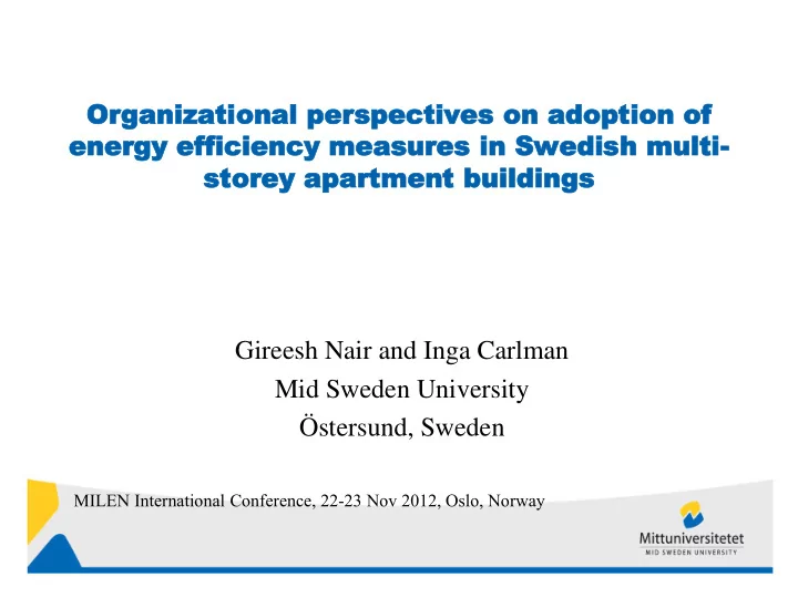 mid sweden university