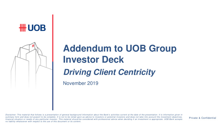 addendum to uob group