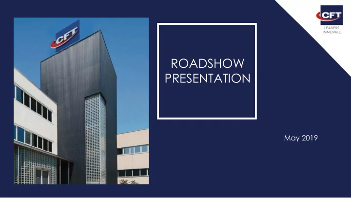 roadshow presentation