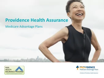 Providence Health Assurance  Medicare Advantage Plans  Providence Medicare Advantage Plans  2020