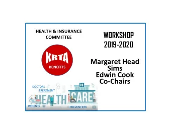 WORKSHOP  COMMITTEE  2019-2020  Margaret Head  Sims  BENEFITS  Edwin Cook  Co-Chairs  DOCTORS