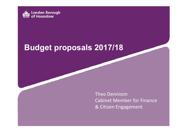 budget proposals 2017 18
