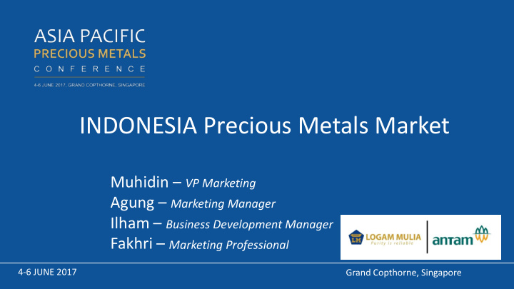 indonesia precious metals market