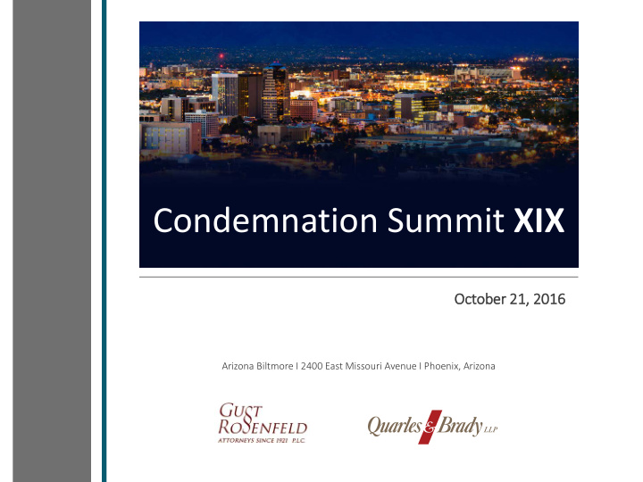 condemnation summit xix