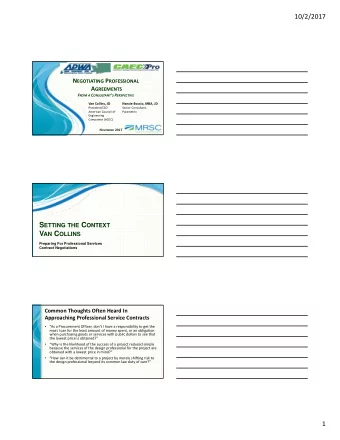 10/2/2017 Types of Contracts   Transactional Contracts versus Relational Contracts   More