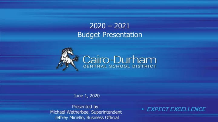 2020 2021 budget presentation