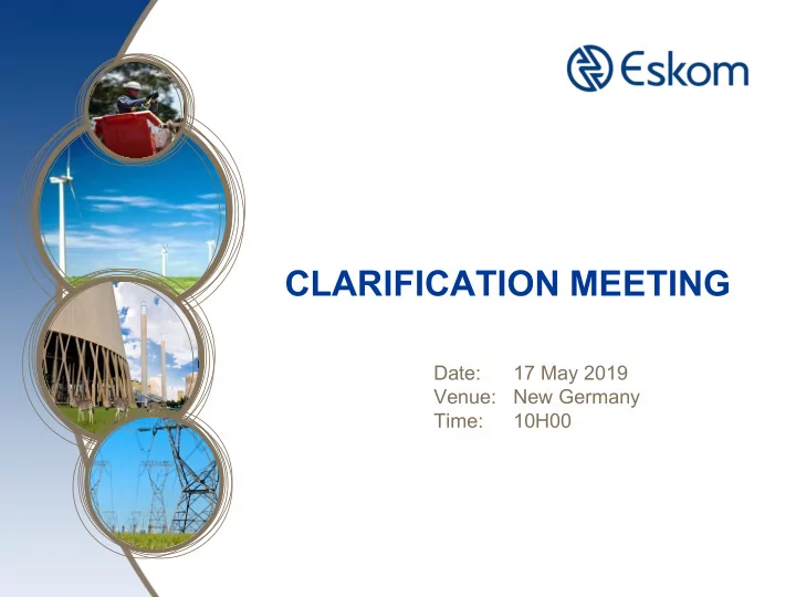 clarification meeting