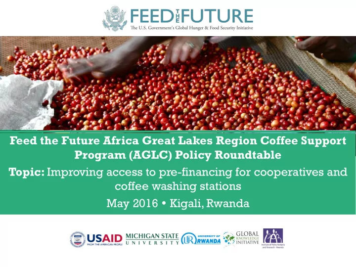 feed the future africa great lakes region coffee support