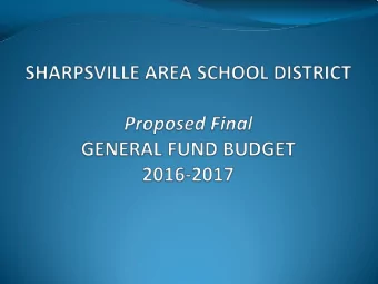 AT A GLANCE  INCREASE/(DECREASE)  BUDGET  BUDGET  GENERAL FUND  2015-16  2016-17  DOLLAR  PERCENT