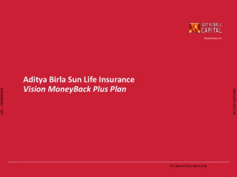 Aditya Birla Sun Life Insurance  Vision MoneyBack Plus Plan UIN  109N093V04  TRA/2/19-20/1724