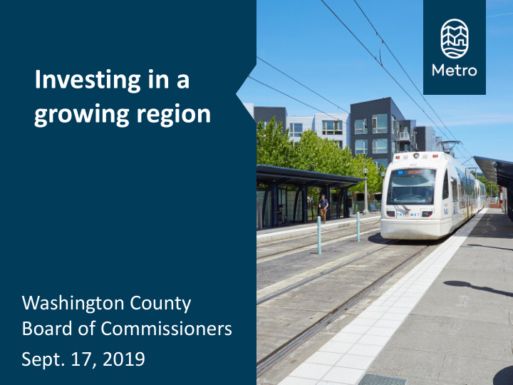 investing in a growing region
