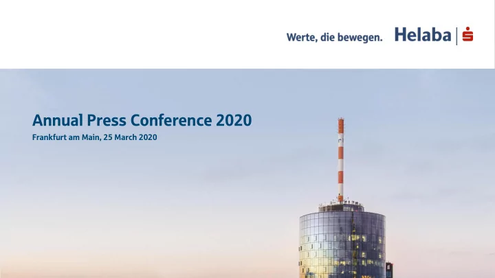 annual press conference 2020