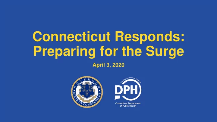 connecticut responds