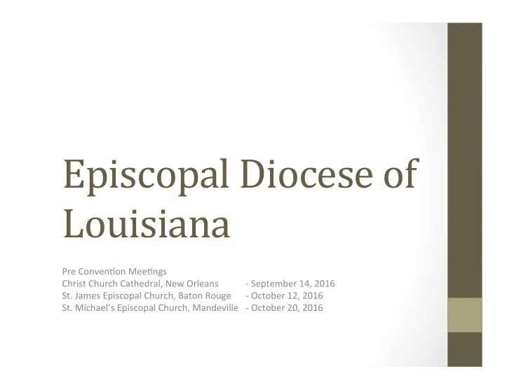 episcopal diocese of louisiana