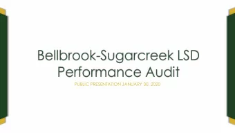 PUBLIC PRESENTATION JANUARY 30, 2020  The Ohio Performance Team Started in 1995 Over 400