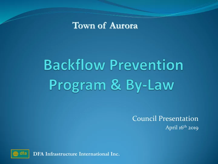 town of aurora
