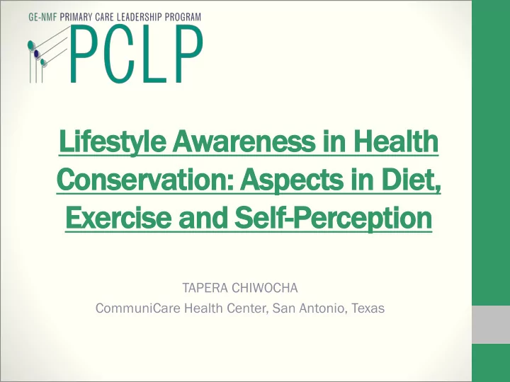 conserv rvation aspects in diet