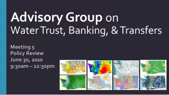 Todays Agenda  Time  Topic  Presenter 9:30  9:40  Welcome, review agenda &amp; objectives,