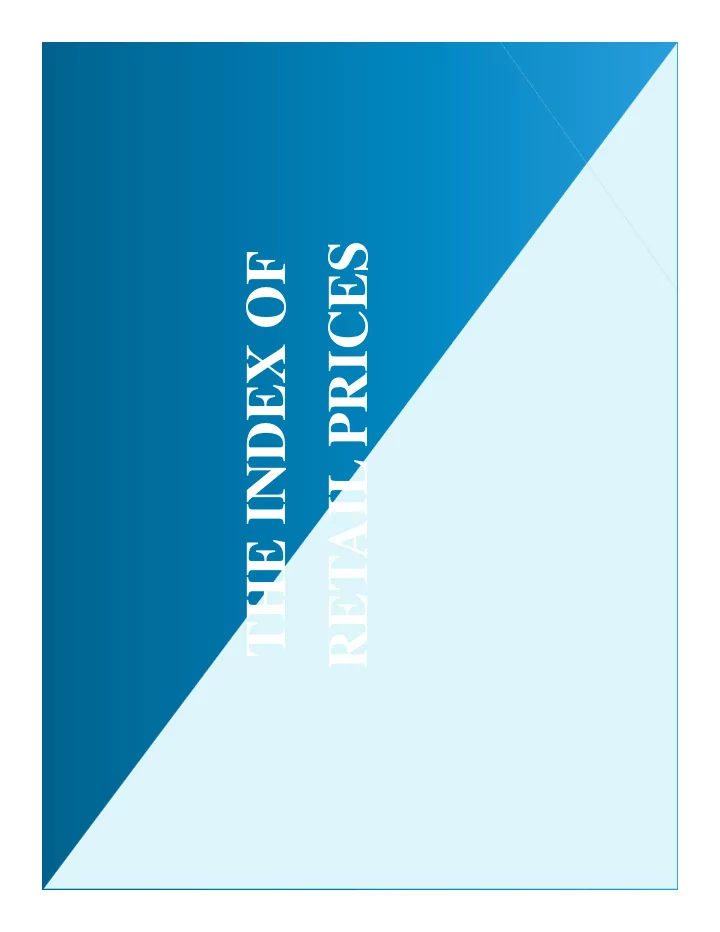 the index of retail prices revision of the index of