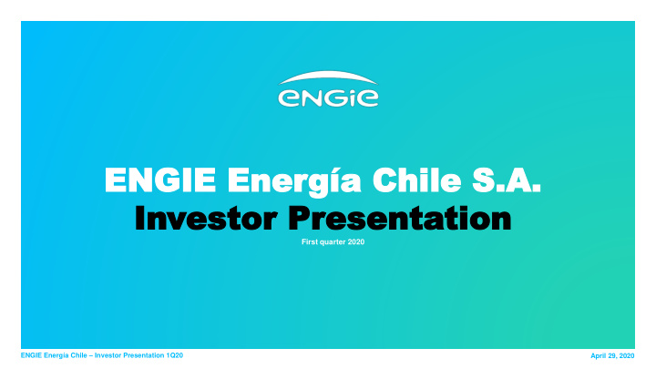 engie engie ene energ a chile g a chile s a s a